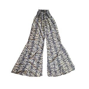 Show Me Your Mumu Animal Print Python Snake Skin Flare Palazzo Pants - Women’s S